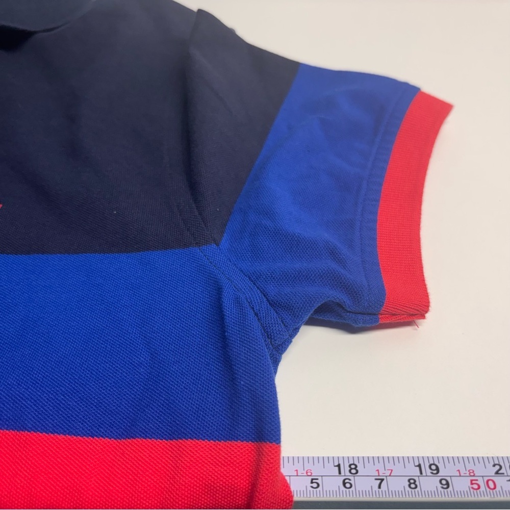 Tommy Hilfiger Men’s Navy, Royal Blue, Red & White Striped Polo - Picture 2 of 7